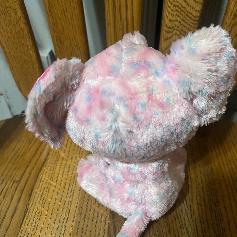 Ty Beanie Boos Pink and White Elephant Plush - Picture 3 of 5